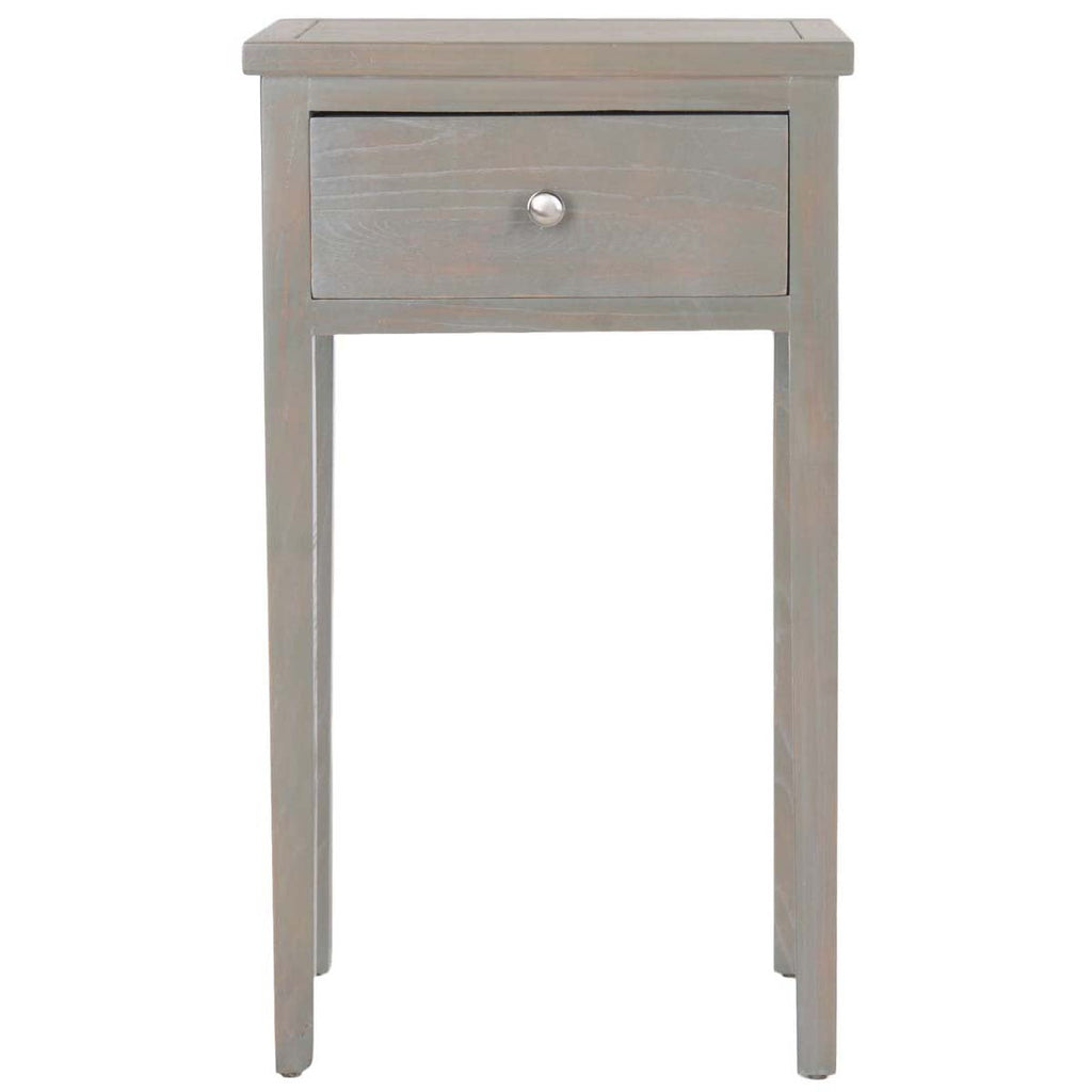 Safavieh Abel Nightstand With Storage Drawer - Ash Grey