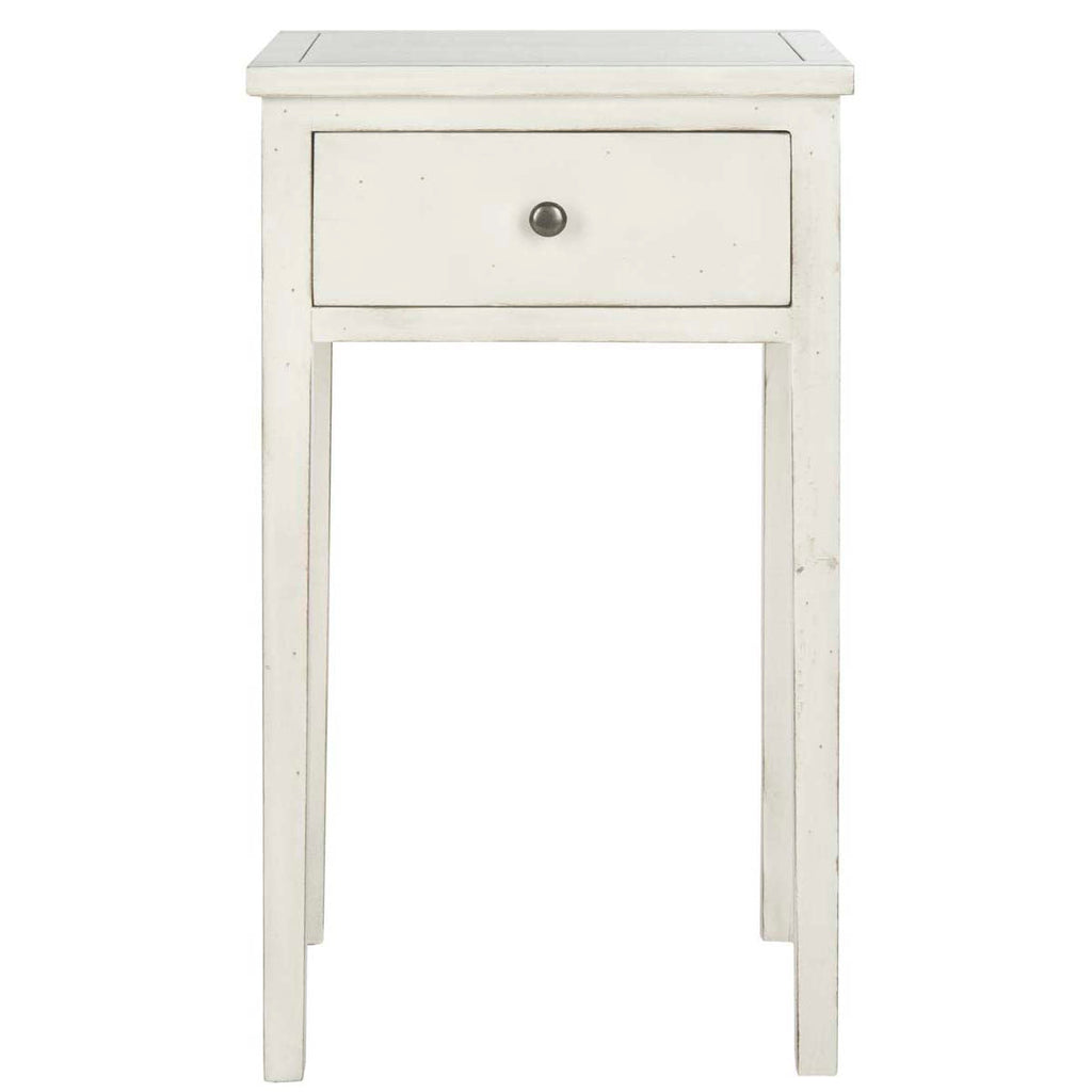 Safavieh Abel Nightstand With Storage Drawer - White Birch