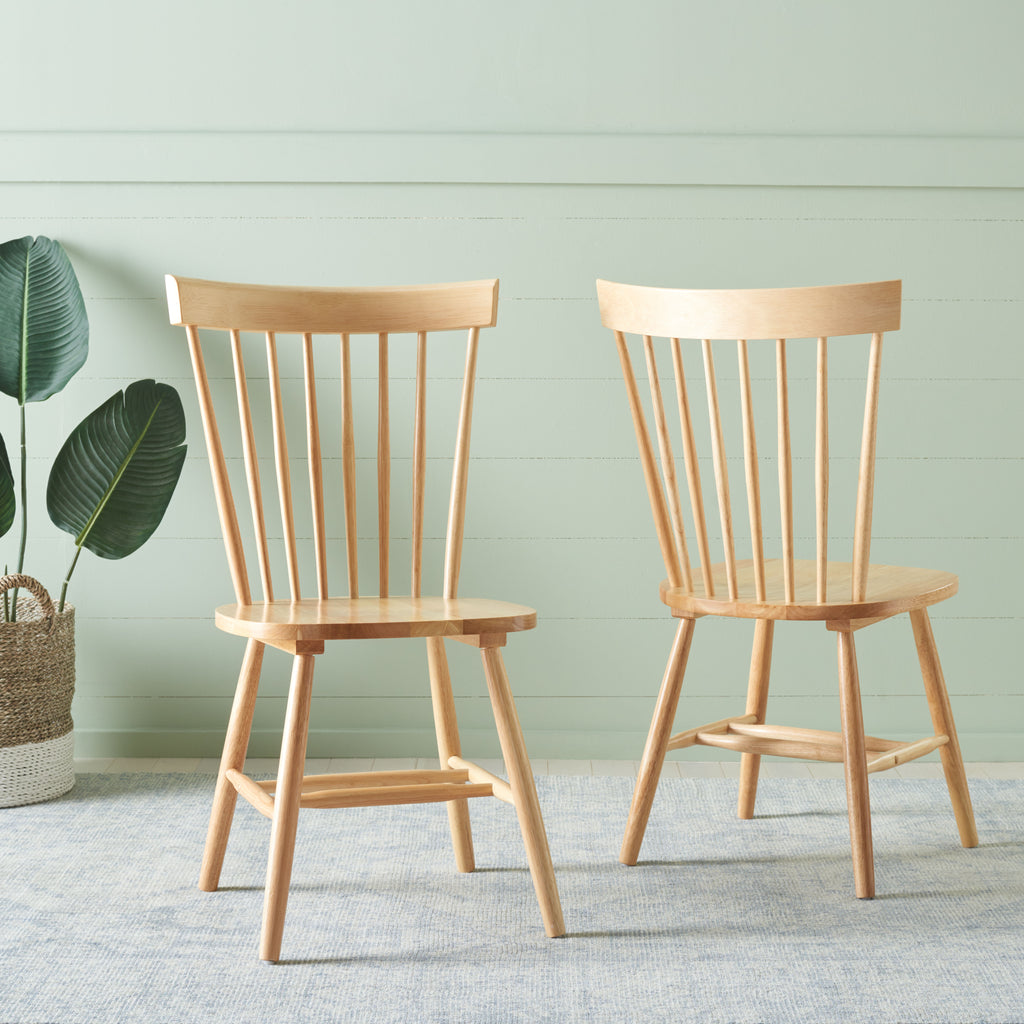 Parker 17''H Spindle Dining Chair (Set Of 2) | Safavieh - Natural