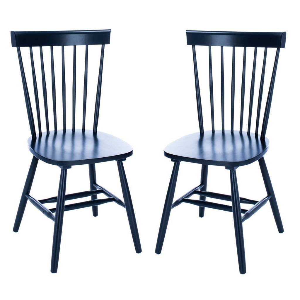 Parker 17''H Spindle Dining Chair (Set Of 2) | Safavieh - Navy