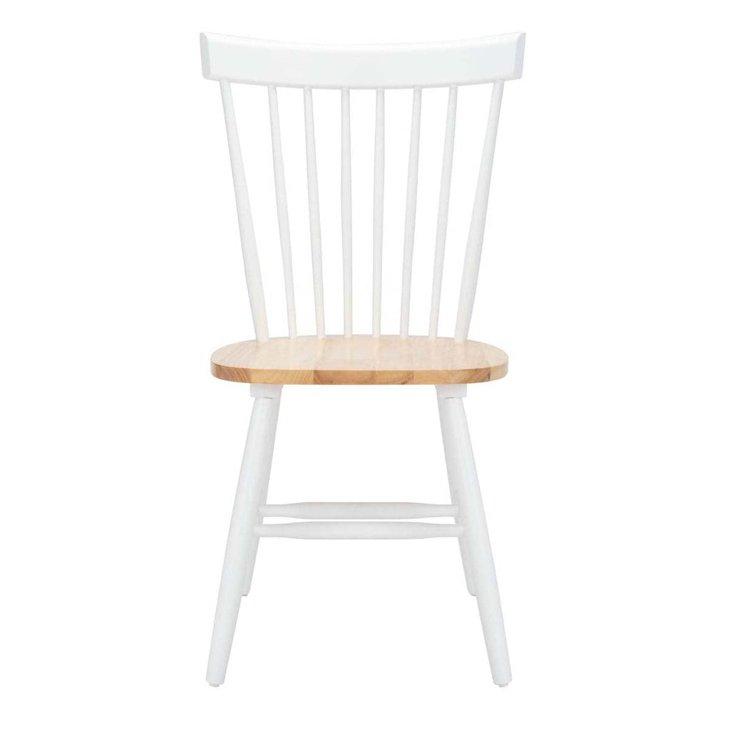 Parker 17''H Spindle Dining Chair (Set Of 2) | Safavieh - White/Natural