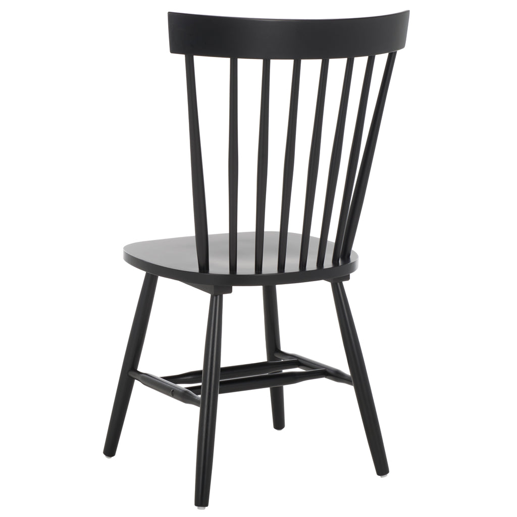 Parker 17''H Spindle Dining Chair (Set Of 2) | Safavieh - Matte Black