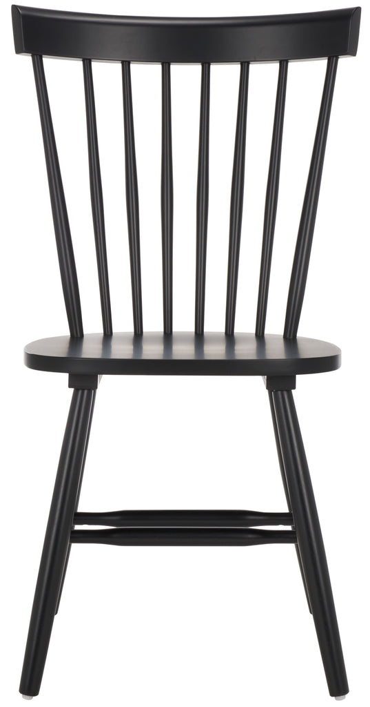 Parker 17''H Spindle Dining Chair (Set Of 2) | Safavieh - Matte Black