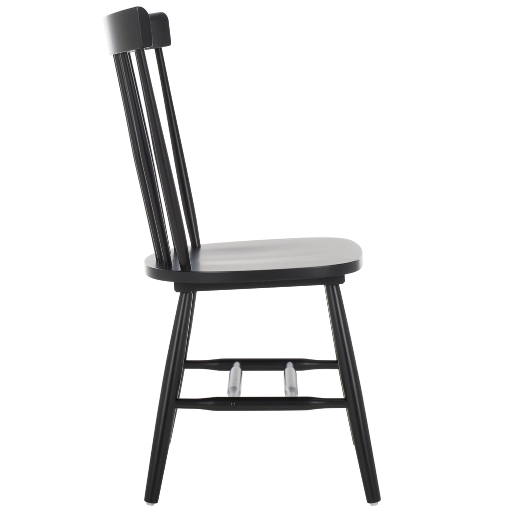 Parker 17''H Spindle Dining Chair (Set Of 2) | Safavieh - Matte Black