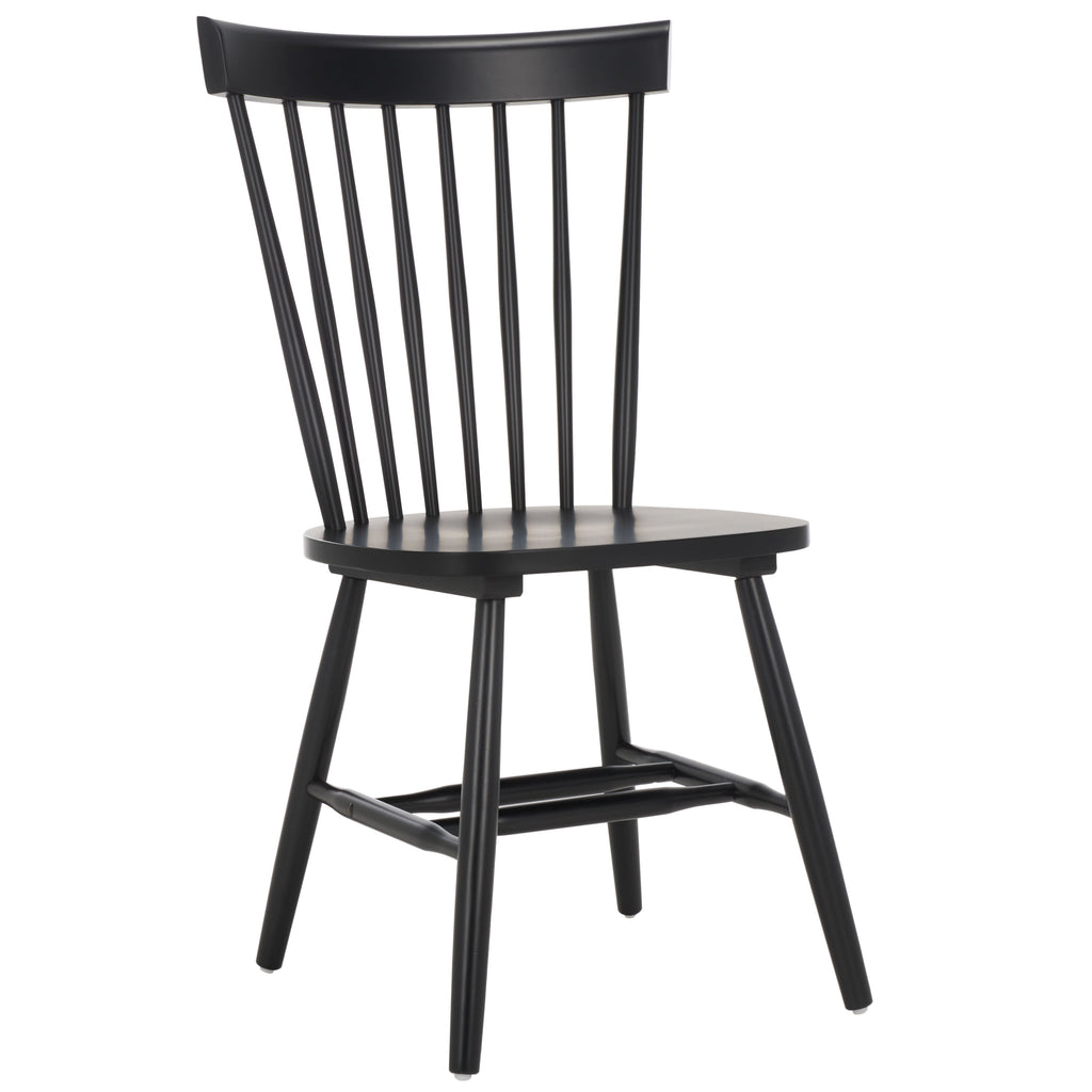 Parker 17''H Spindle Dining Chair (Set Of 2) | Safavieh - Matte Black