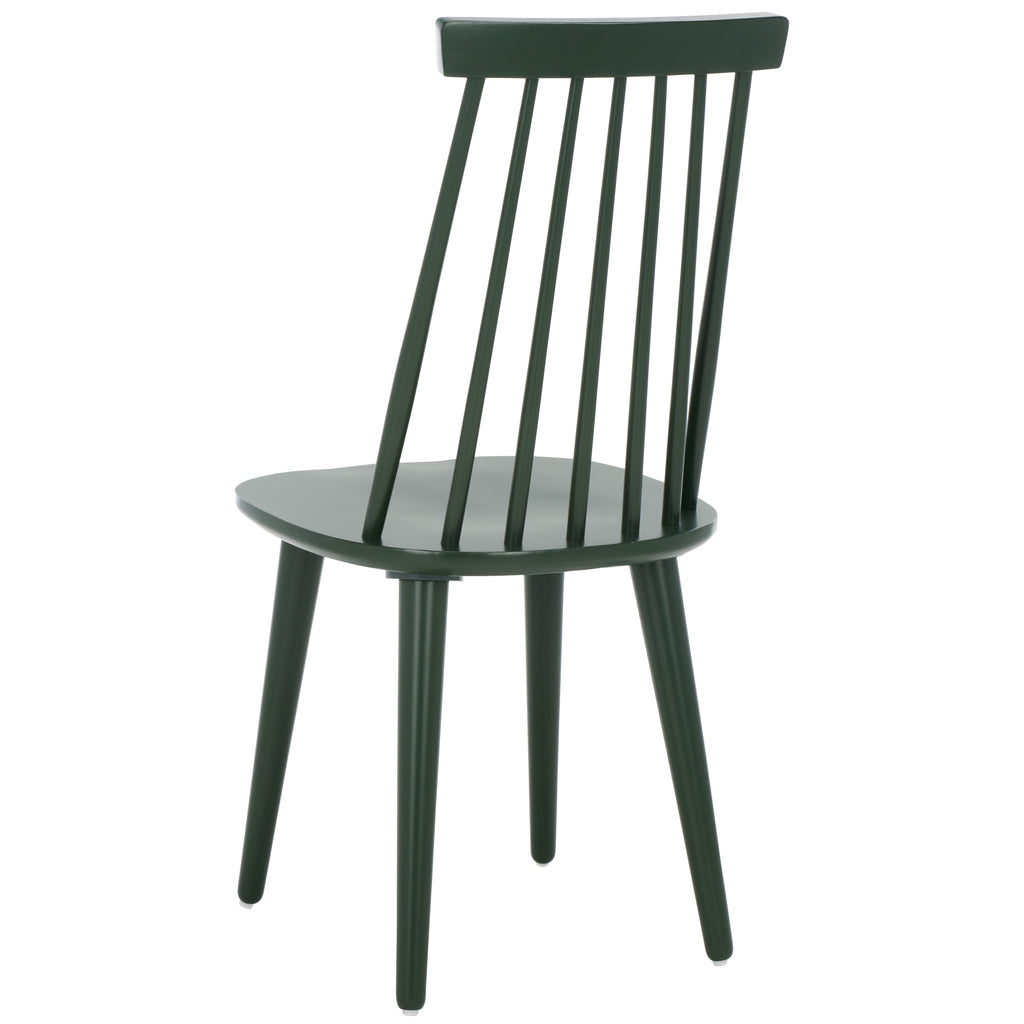 Burris 17''H Spindle Side Chair (Set of 2)| Safavieh - AMH8511 - Garden Green