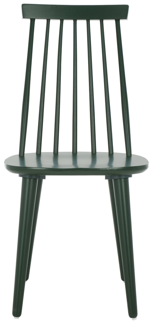 Burris 17''H Spindle Side Chair (Set of 2)| Safavieh - AMH8511 - Garden Green