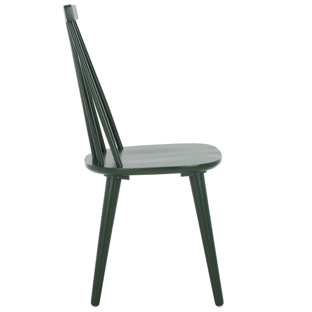 Burris 17''H Spindle Side Chair (Set of 2)| Safavieh - AMH8511 - Garden Green