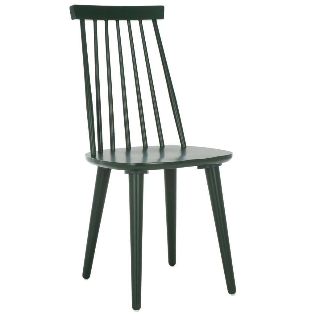 Burris 17''H Spindle Side Chair (Set of 2)| Safavieh - AMH8511 - Garden Green