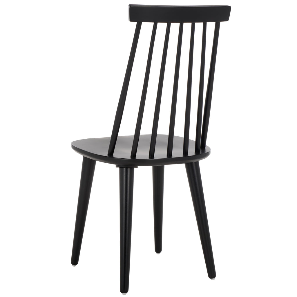 Burris 17''H Spindle Side Chair (Set of 2)| Safavieh - AMH8511 - Matte Black