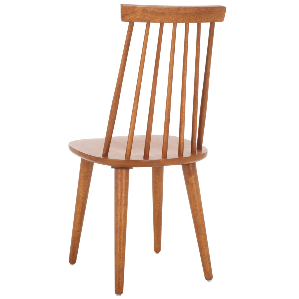 Burris 17''H Spindle Side Chair (Set of 2)| Safavieh - AMH8511 - Honey