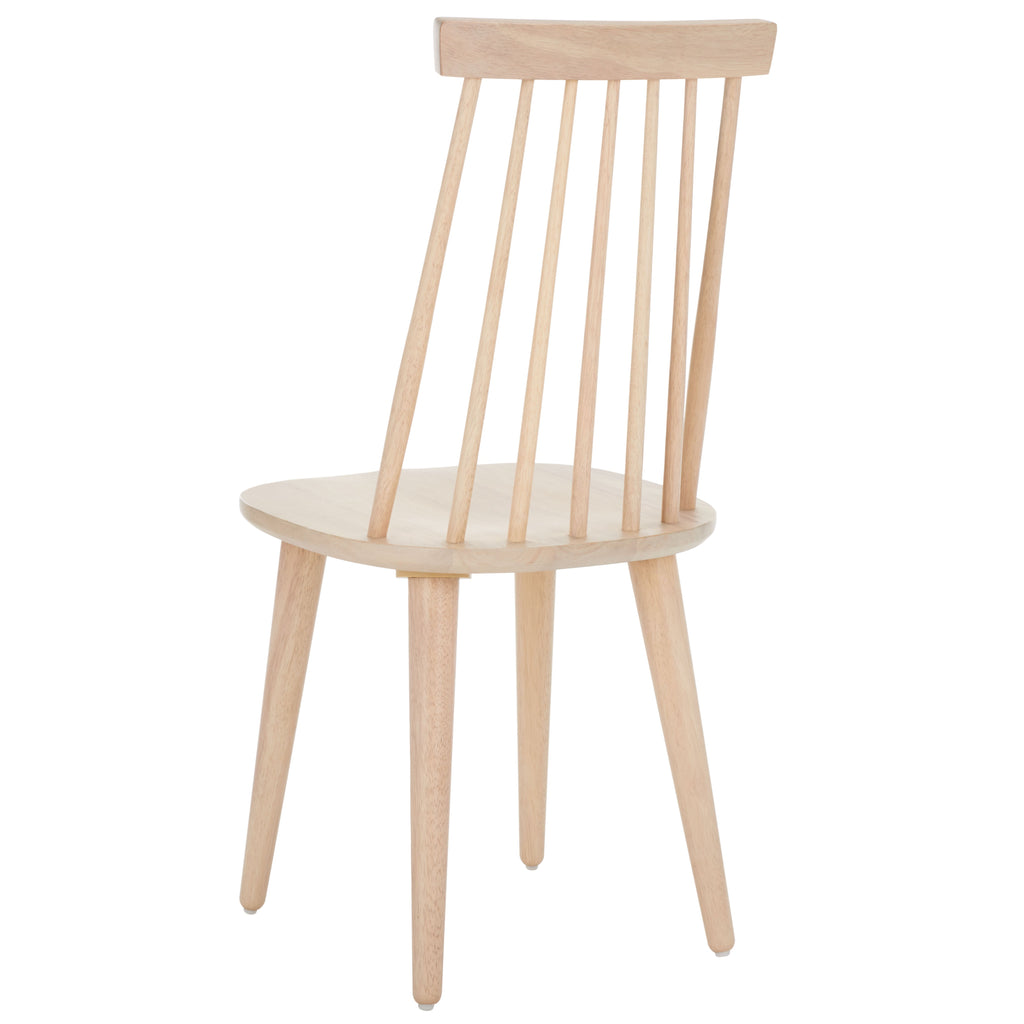 Burris 17''H Spindle Side Chair (Set of 2)| Safavieh - AMH8511 - White Washed