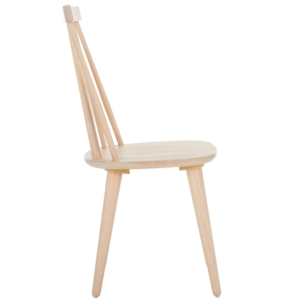 Burris 17''H Spindle Side Chair (Set of 2)| Safavieh - AMH8511 - White Washed