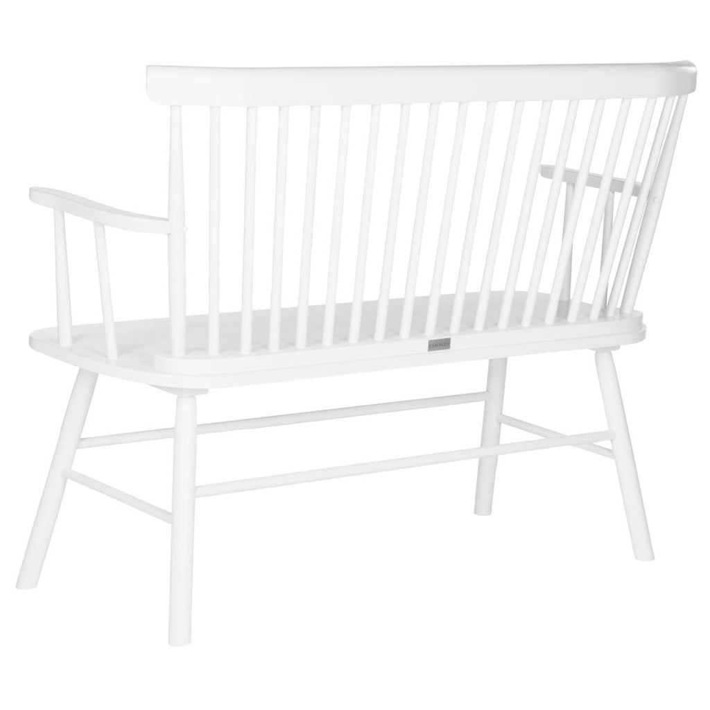 Safavieh Addison Spindleback Settee - White