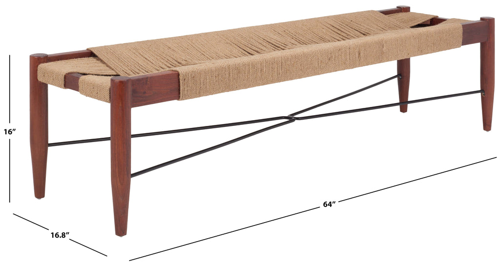 Safavieh Arcana Jute Bench , BCH1002