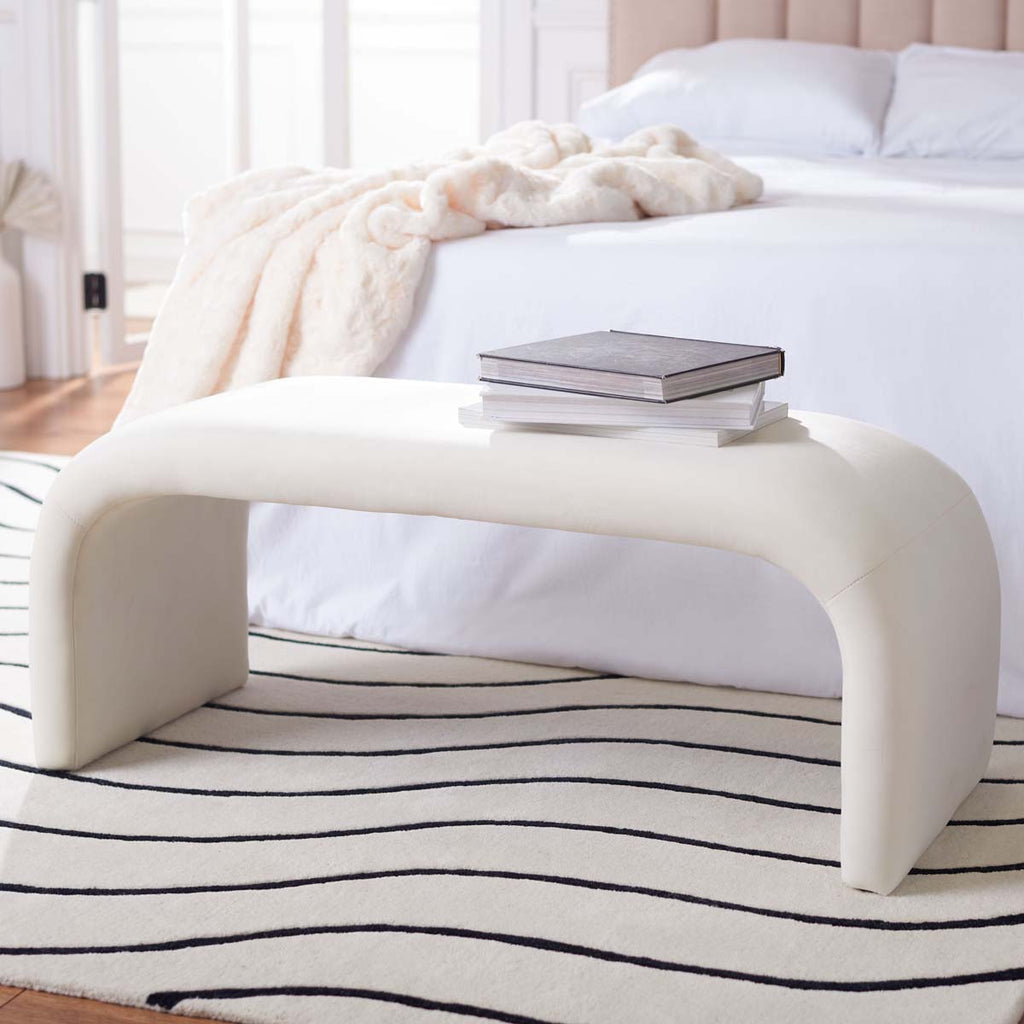 Tenko Bench | Safavieh - BCH1300 - Cream