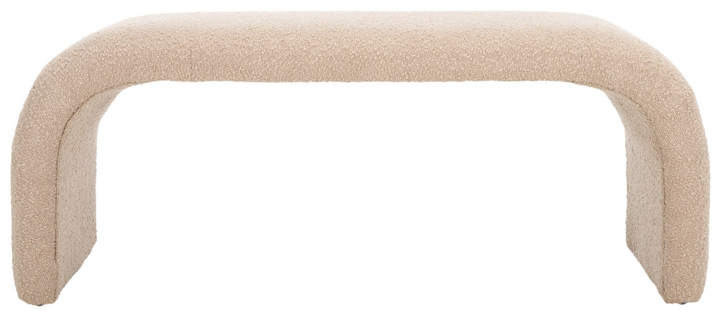 Tenko Bench | Safavieh - BCH1300 - Tan Boucle