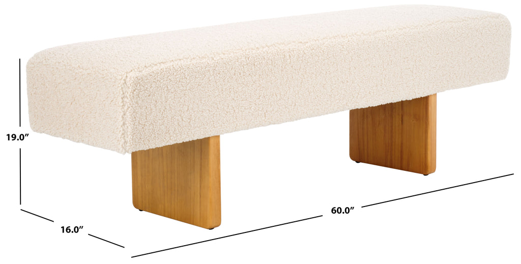 safavieh-quentin-bench-bch4500-Off White / Natural