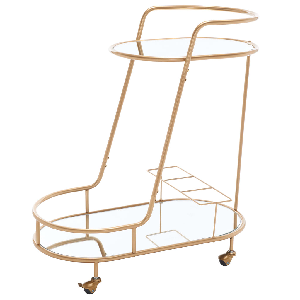 Safavieh Midas 2 Tier Oval Bar Cart , BCT8008