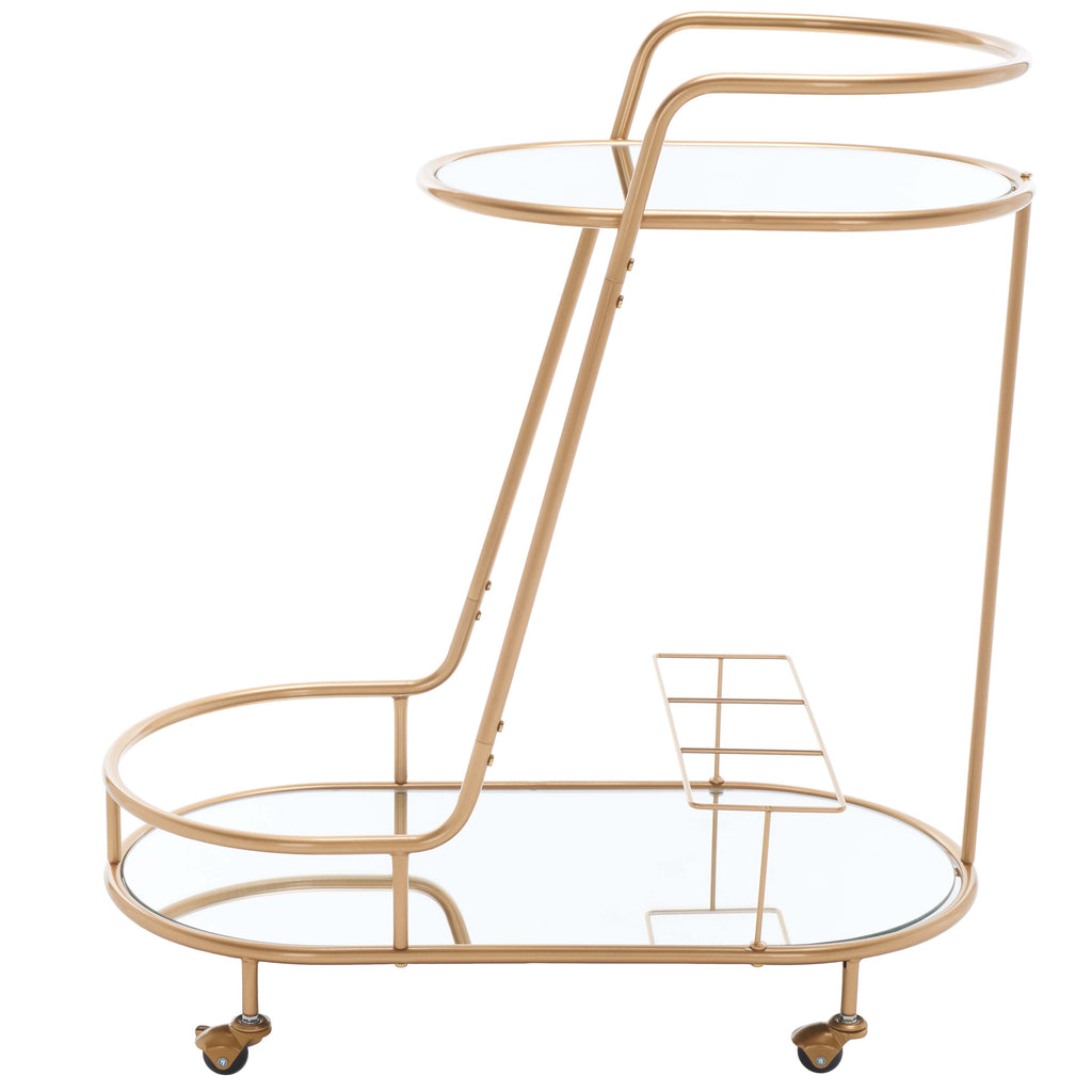 Safavieh Midas 2 Tier Oval Bar Cart , BCT8008