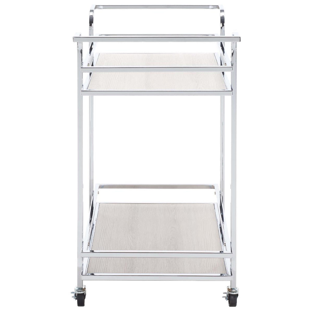 Safavieh Lameris 2 Tier Bar Cart With Handles , BCT8011