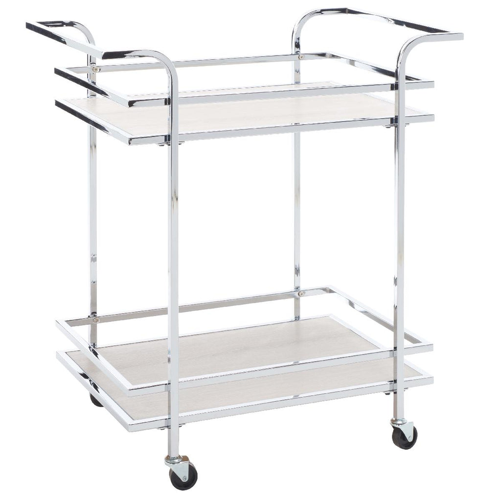 Safavieh Lameris 2 Tier Bar Cart With Handles , BCT8011