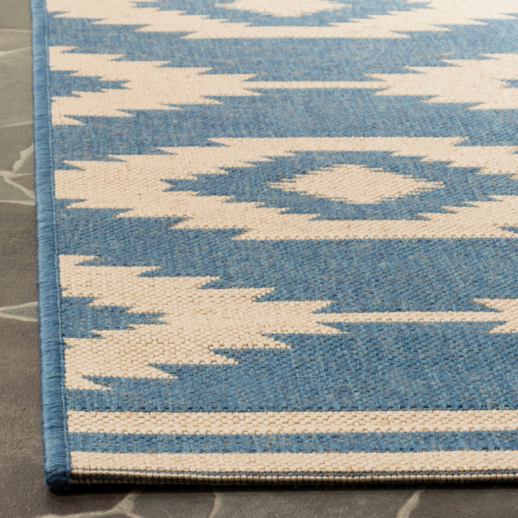 Contemporary Area Rug, BHS171N, 160 X 230 cm in Cream / Blue