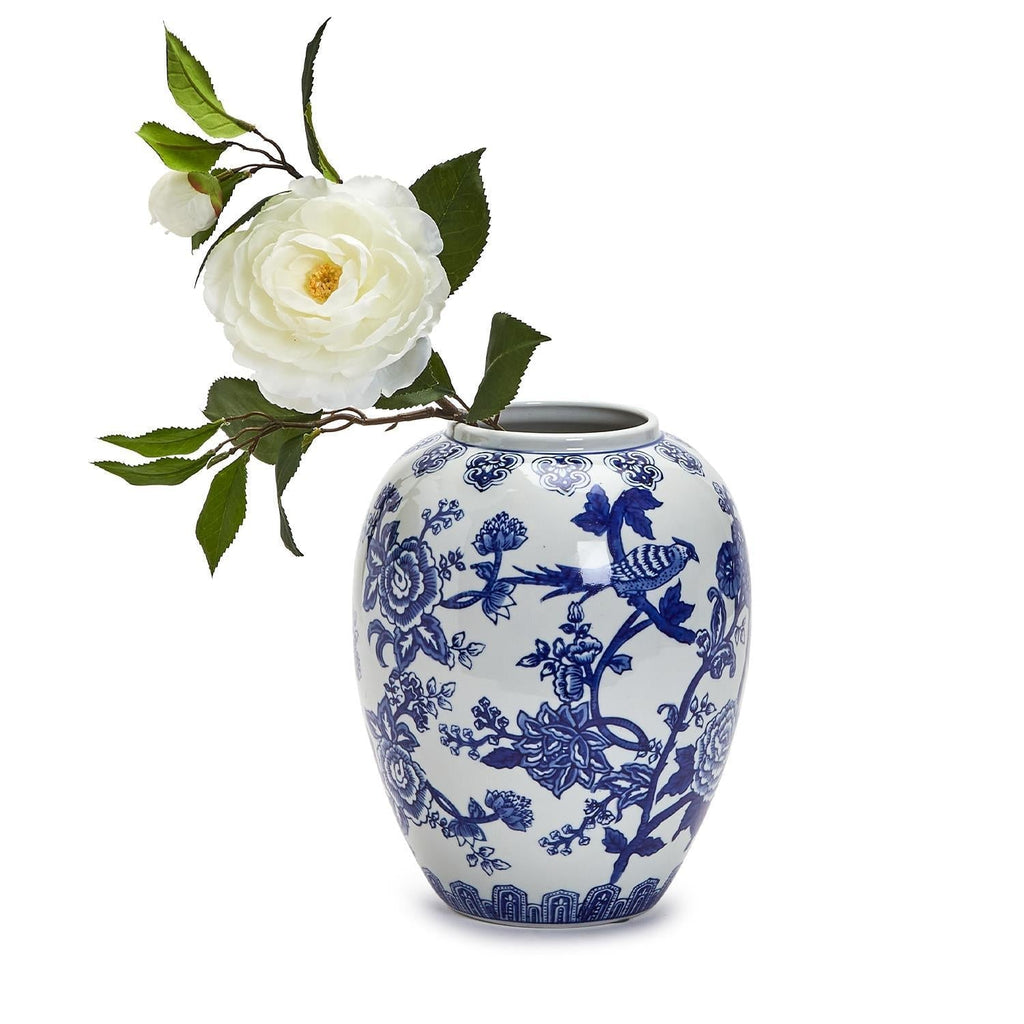 10" Blue and White Vase