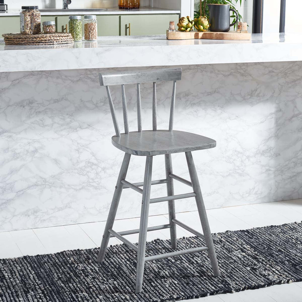 Safavieh Tally Wood Counter Stool - Grey