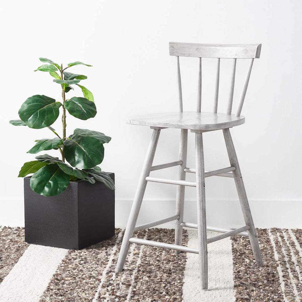 Safavieh Tally Wood Counter Stool - Grey