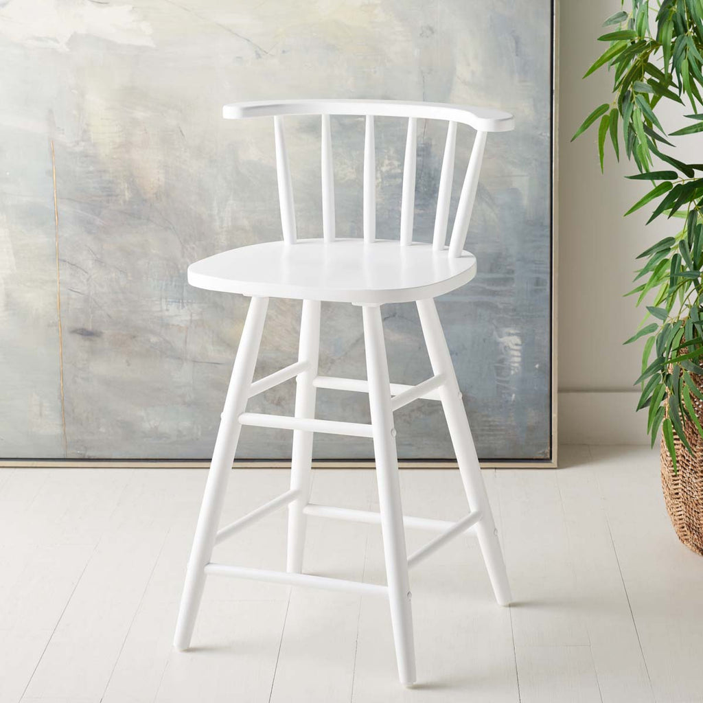 Safavieh Jay Wood Counter Stool - White