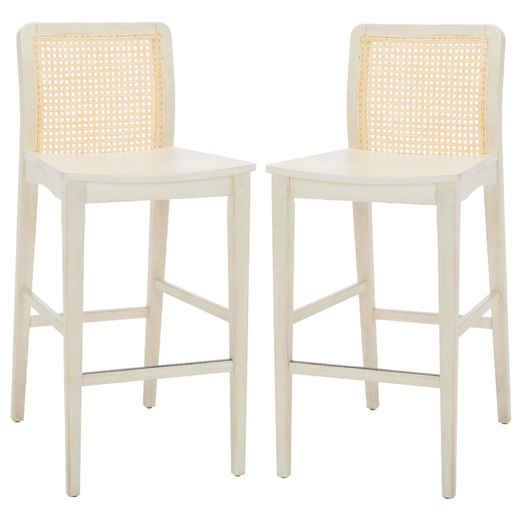 Safavieh Benicio Rattan Bar Stool (Set of 2), BST1507