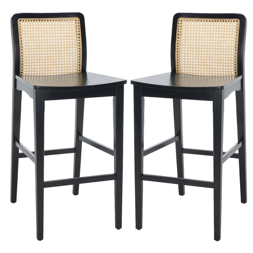 Safavieh Benicio Rattan Bar Stool (Set of 2), BST1507