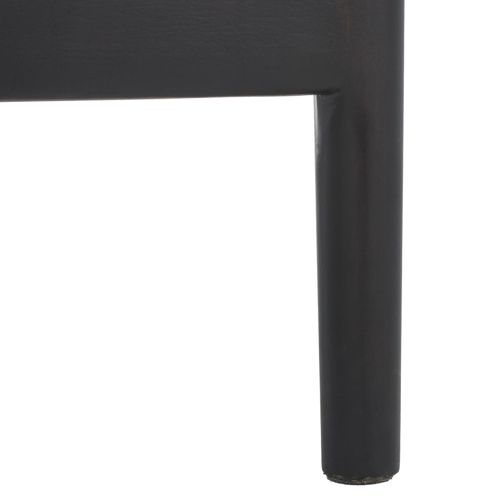 Brando Counter Stool | Safavieh - BST4000 - Dark Brown / Black / White Cushion