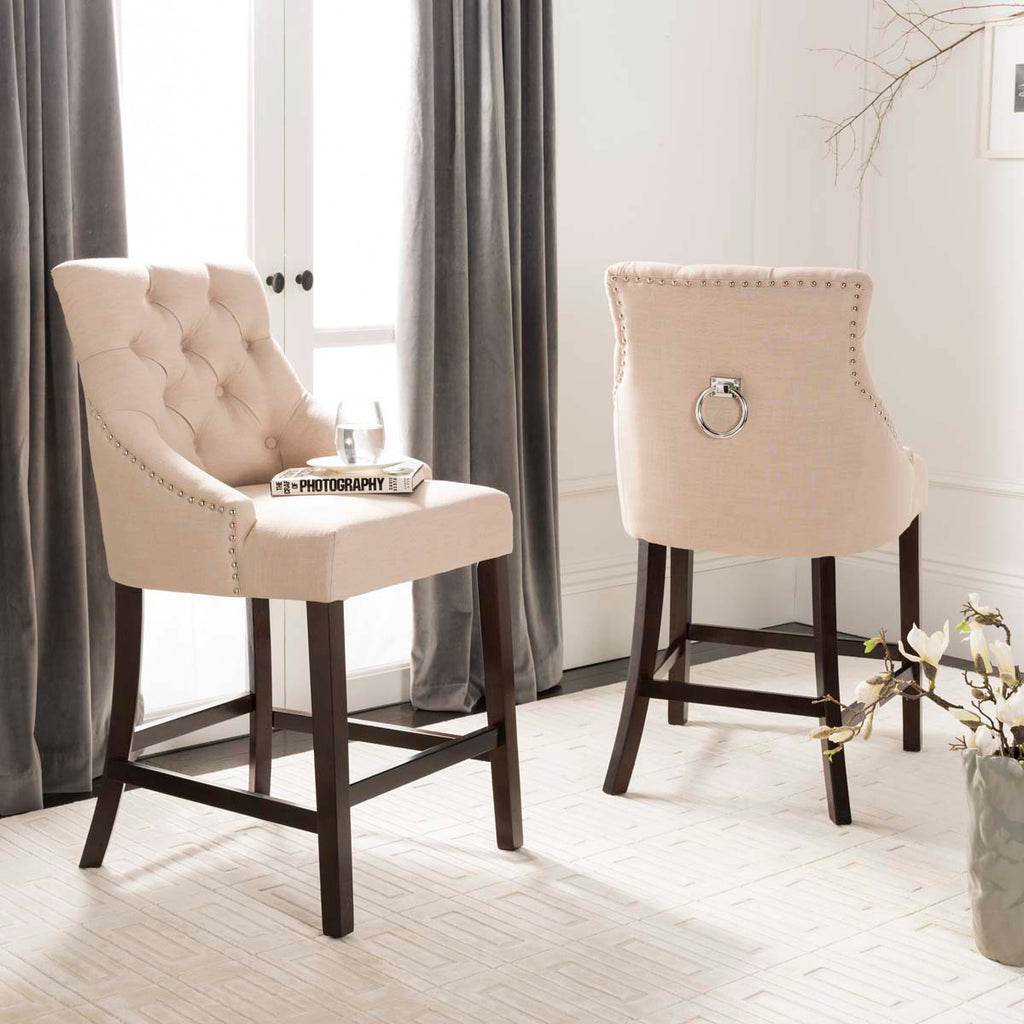 Safavieh Eleni Tufted Wing Back Counter Stool , BST6305