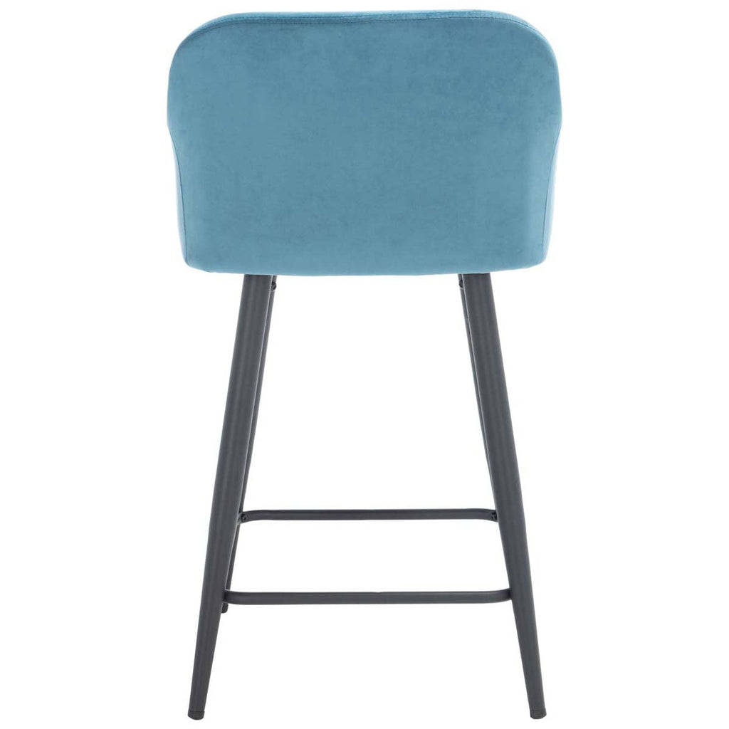 Safavieh Cataleya Counter Stool - Denim Blue / Black