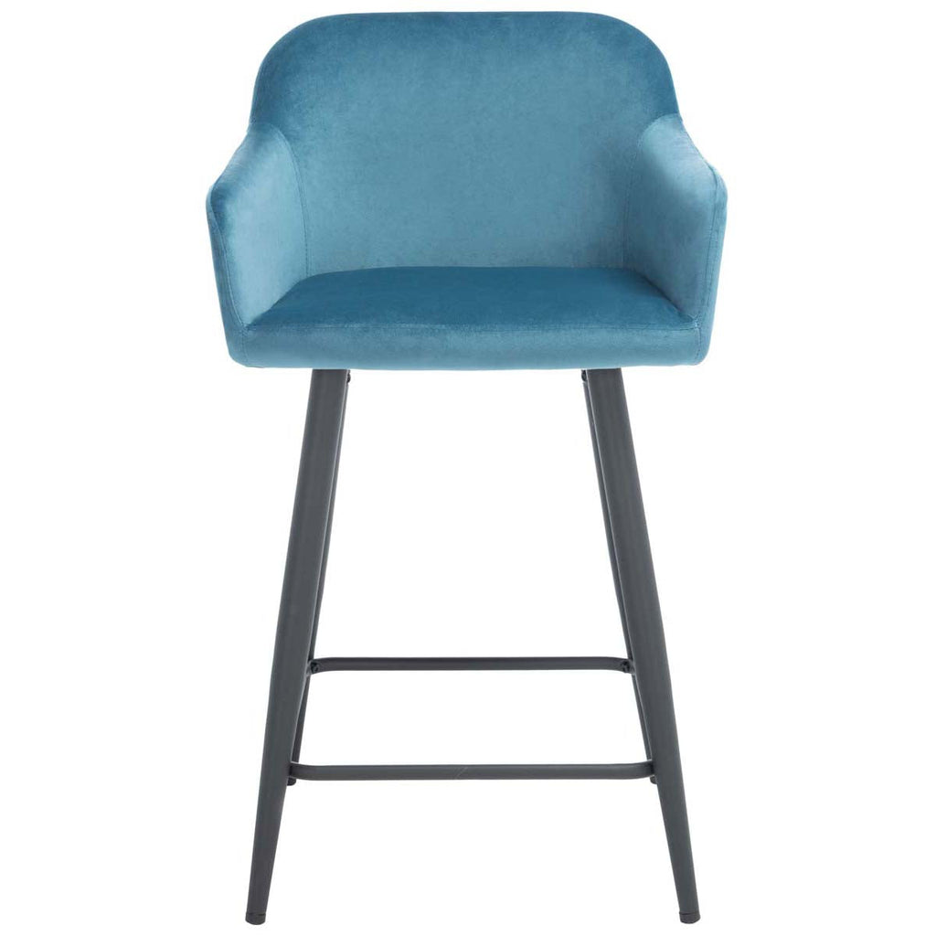 Safavieh Cataleya Counter Stool - Denim Blue / Black