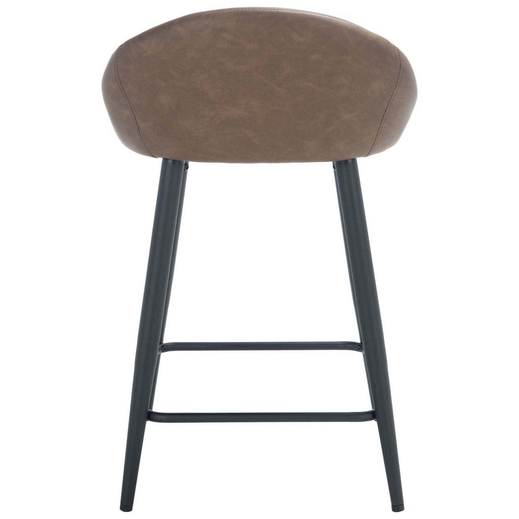 Safavieh Anson Counter Stool - Saddle / Black