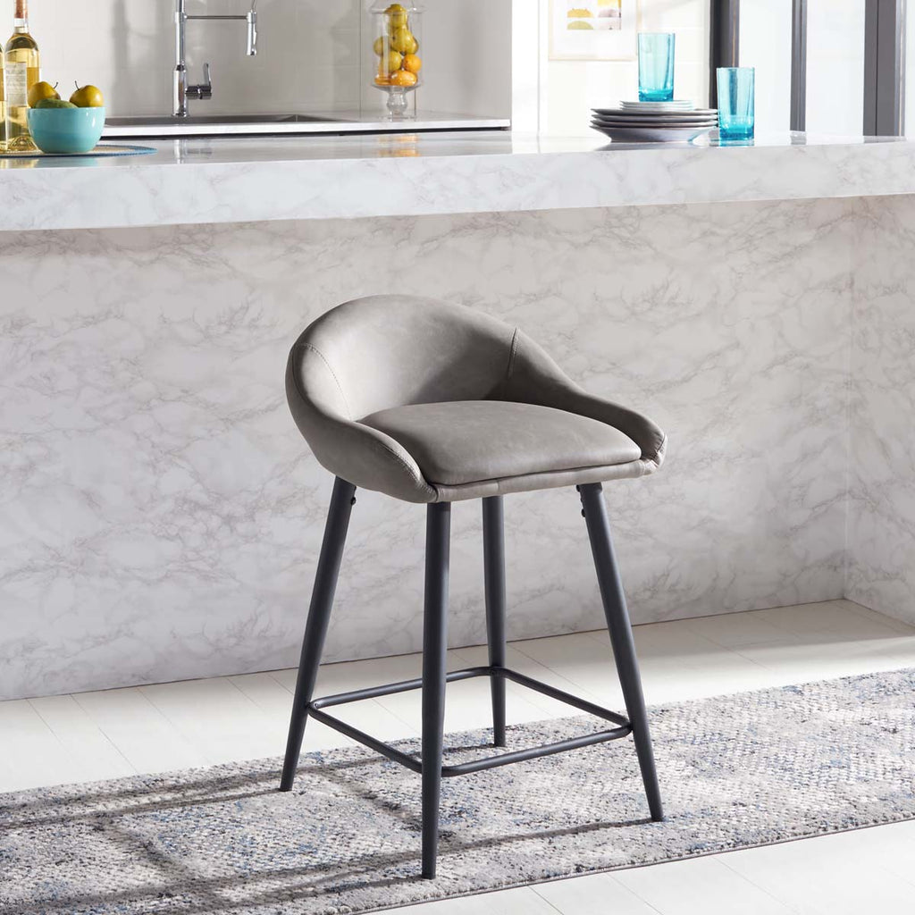 Safavieh Anson Counter Stool - Grey / Black