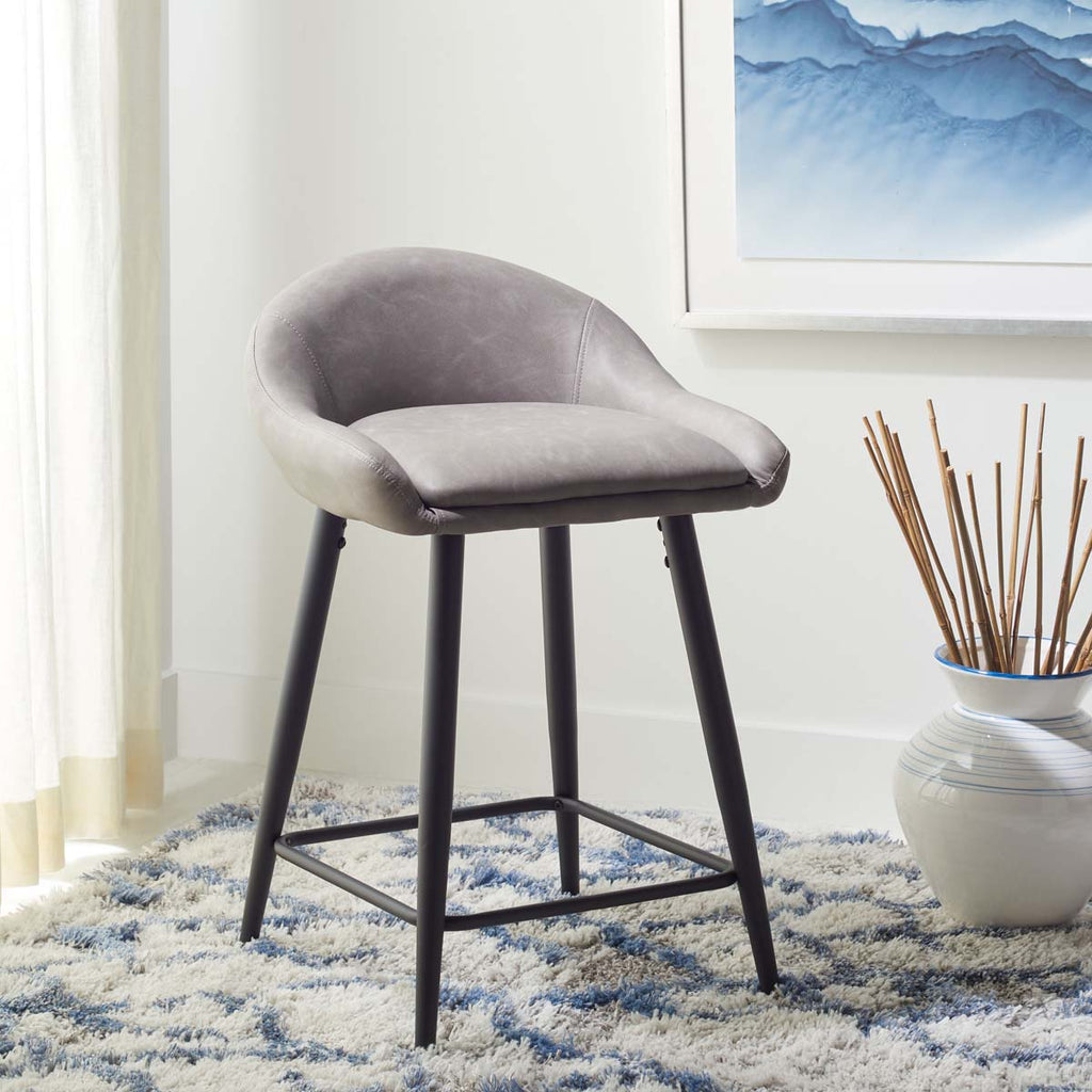 Safavieh Anson Counter Stool - Grey / Black