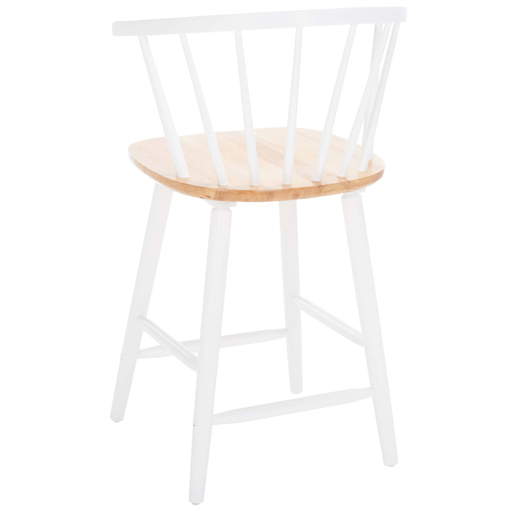 Blanchard Counter Stool (Set of 2) | Safavieh - BST8506 - Natural/White