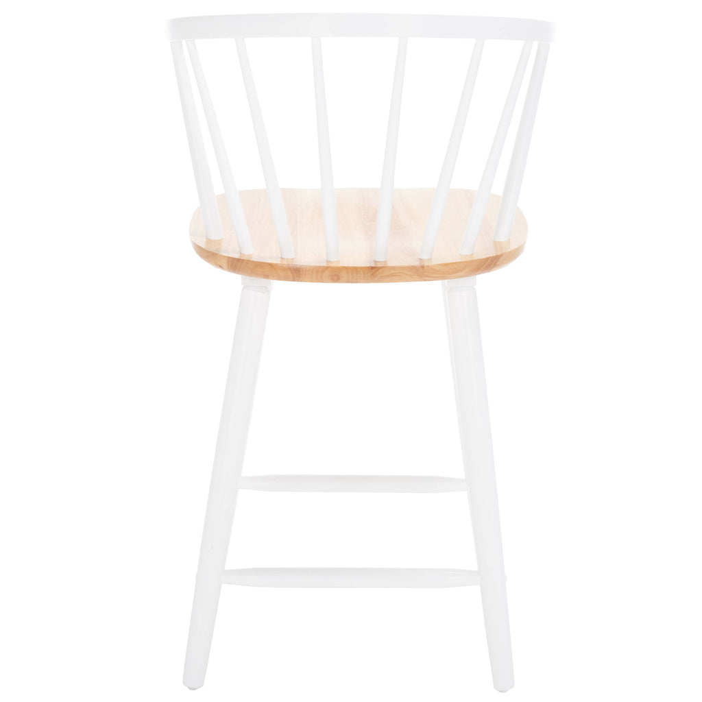 Blanchard Counter Stool (Set of 2) | Safavieh - BST8506 - Natural/White