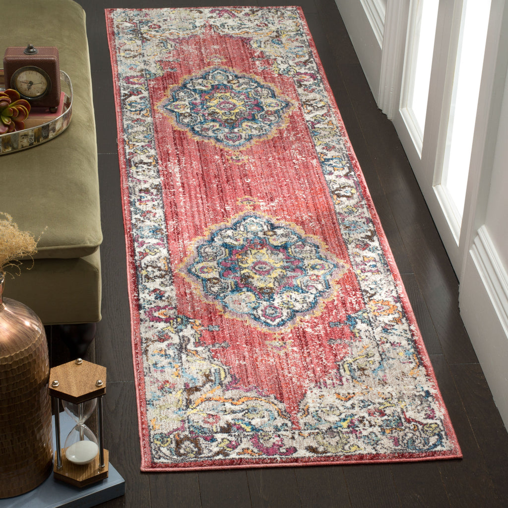 Bristol 343 Rug | Safavieh - BTL343 - Rose / Light Grey