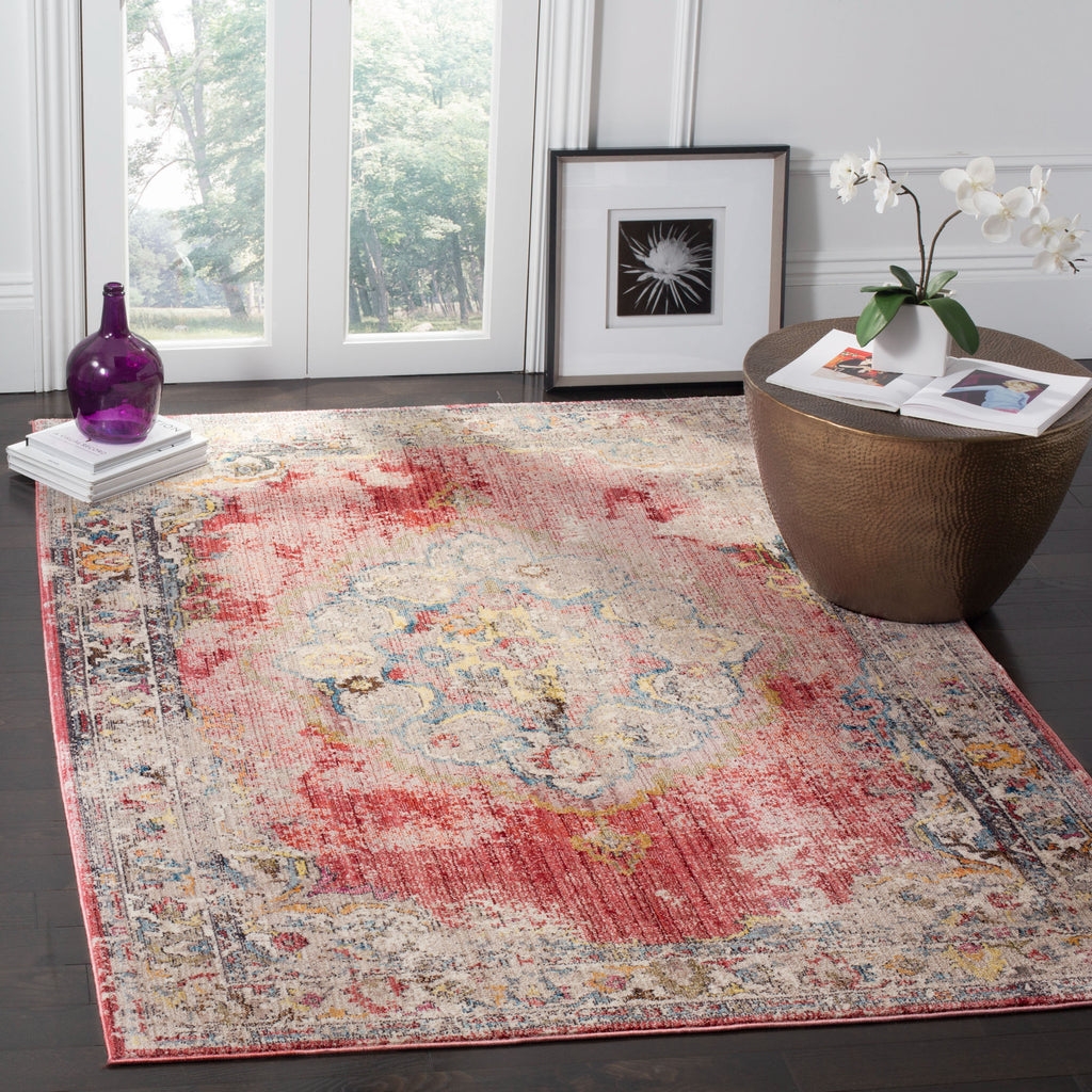 Bristol 343 Rug | Safavieh - BTL343 - Rose / Light Grey