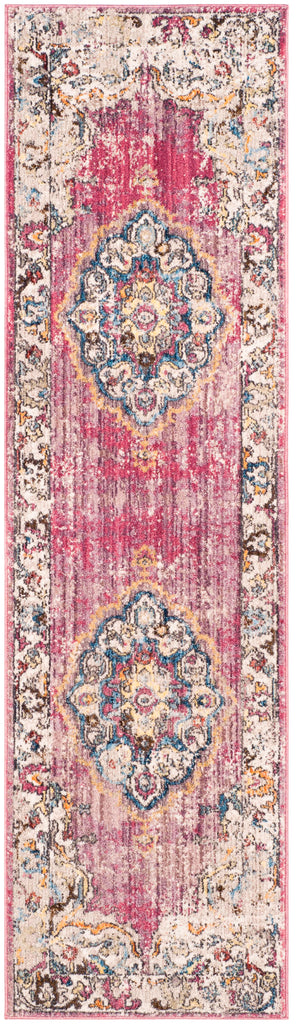 Bristol 343 Rug | Safavieh - BTL343 - Fuchsia / Light Grey