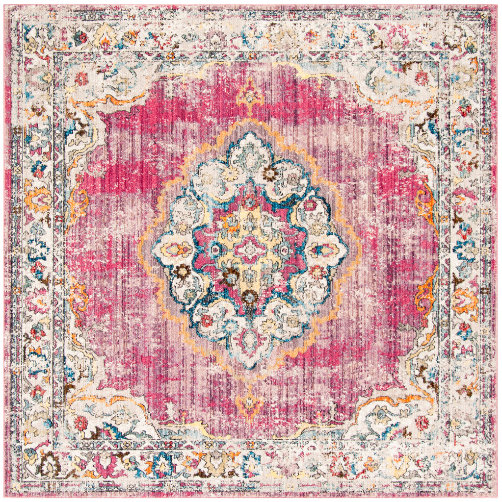 Bristol 343 Rug | Safavieh - BTL343 - Fuchsia / Light Grey