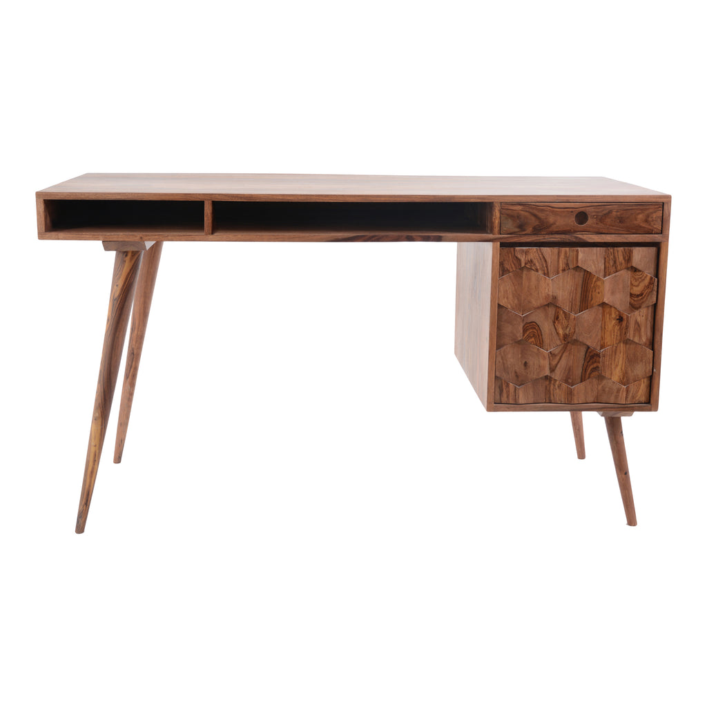 O2 Desk Brown | Moe's Furniture - BZ-1024-24-0