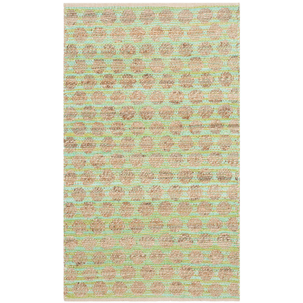 Safavieh Cape Cod Rug Collection CAP820C - Green / Natural