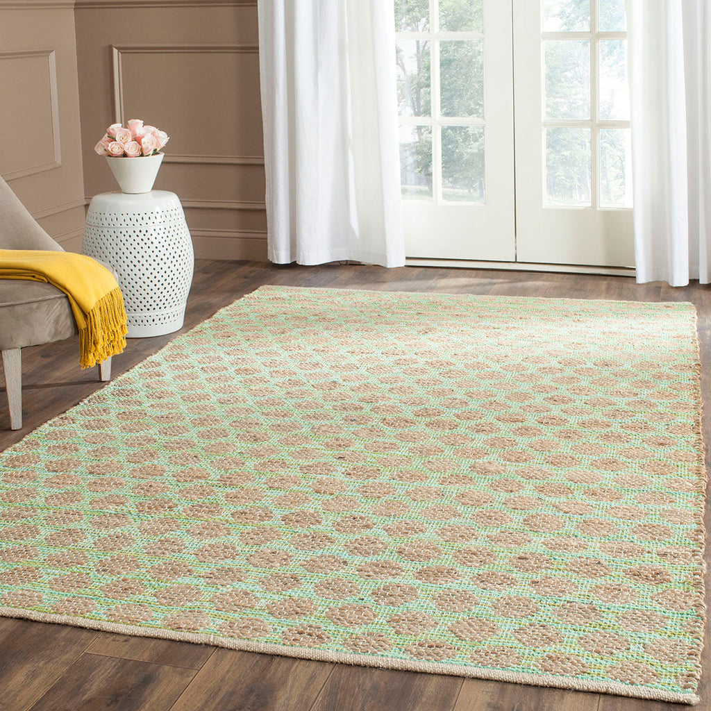 Safavieh Cape Cod Rug Collection CAP820C - Green / Natural