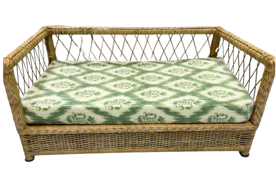 Large wicker shop dog bed